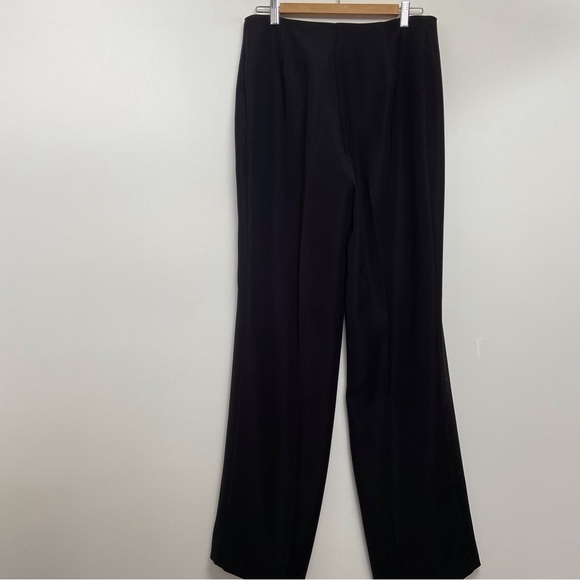 Joseph Ribkoff black trouser pants front zipper wide contemporary 8-10 - Picture 9 of 16
